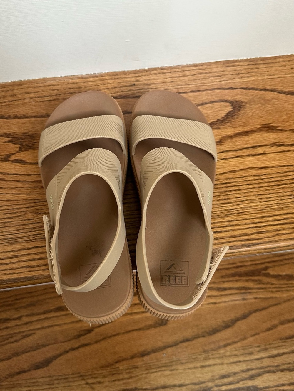 Reef Women's Water Higher Vista Platform Sandals in Beige and Tan - Picture 7 of 12